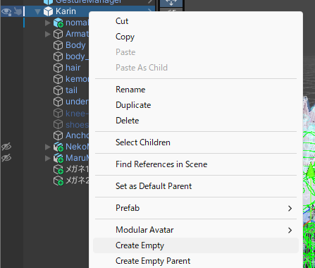 VRChat VCC avatar menu creator for MA Empty